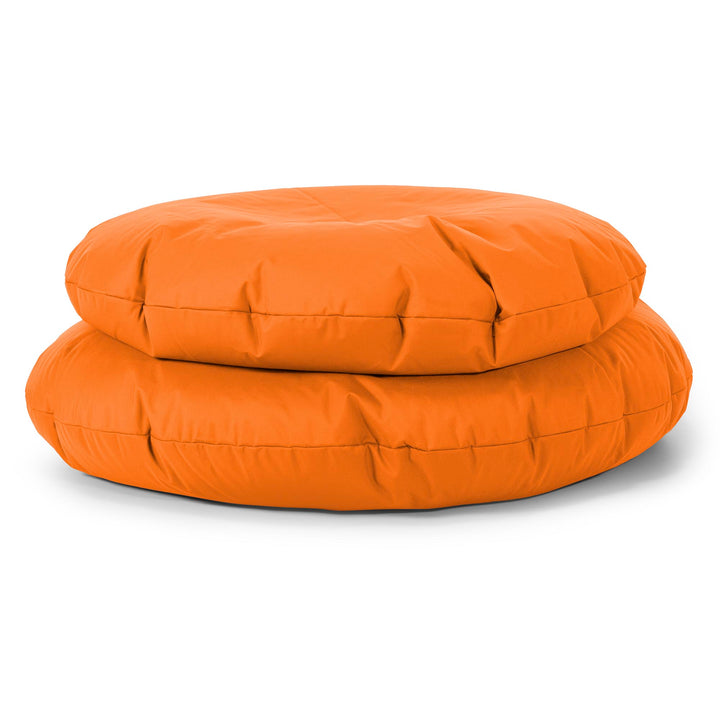 Flexforma Puf Infantil Redondo de Suelo 2-14 años - Fácil de Limpiar Naranja 03