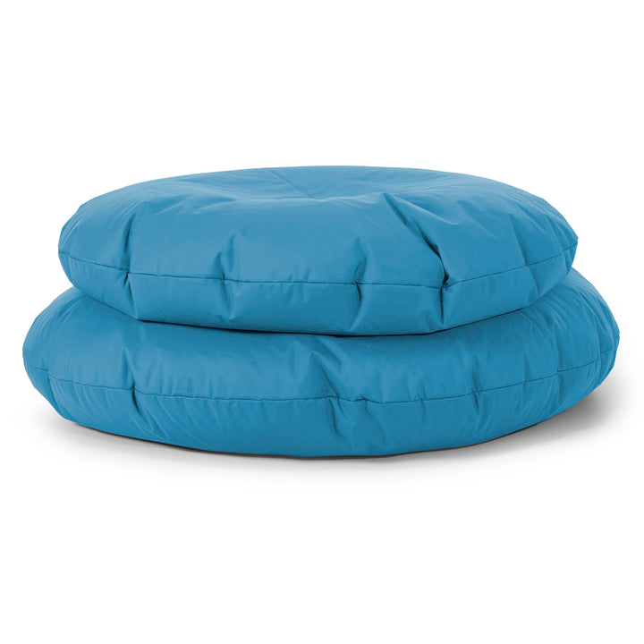 Flexforma Puf Infantil Redondo de Suelo 2-14 años - Fácil de Limpiar Azul turquesa 03