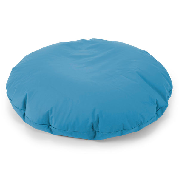 Flexforma Puf Infantil Redondo de Suelo 2-14 años - Fácil de Limpiar Azul turquesa 01