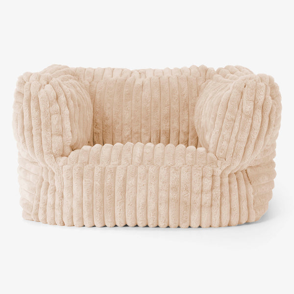 Albert Puff Sillón - Pana de Felpa Ultra Durazno 01