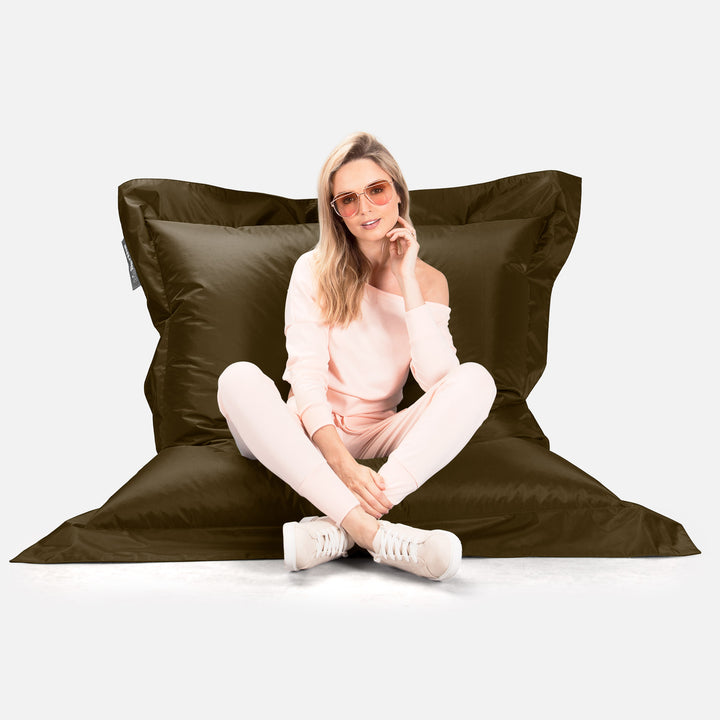 Puff Gigante Cama XXL - SmartCanvas™ Kaki 05