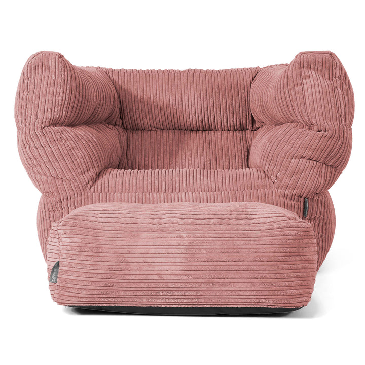 Louis Puff Sillón - Pana Clásica Durazno 02