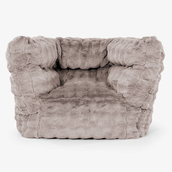 Louis Puff Sillón - Piel Sintética de Burbuja Vison 01
