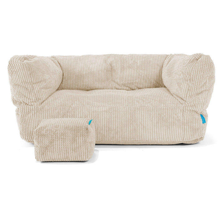 Albert Puf Grande para Niños 2-6 años - Pompón Crema 02