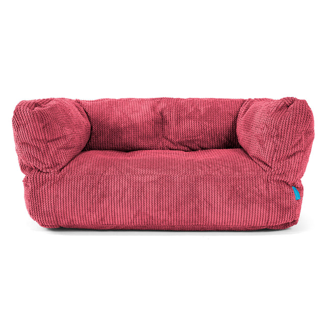 Albert Puf Grande para Niños 2-6 años - Pompón Rojo pastel 01