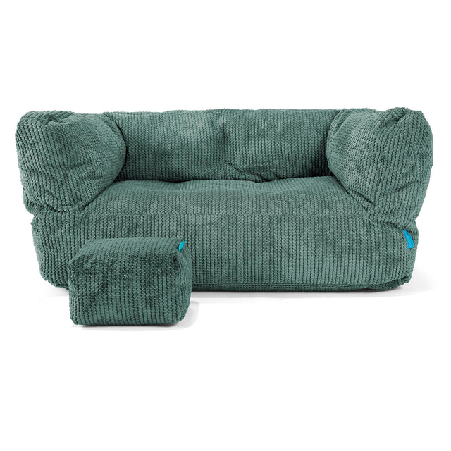 Albert Puf Grande para Niños 2-6 años - Pompón Verde Musgo 02