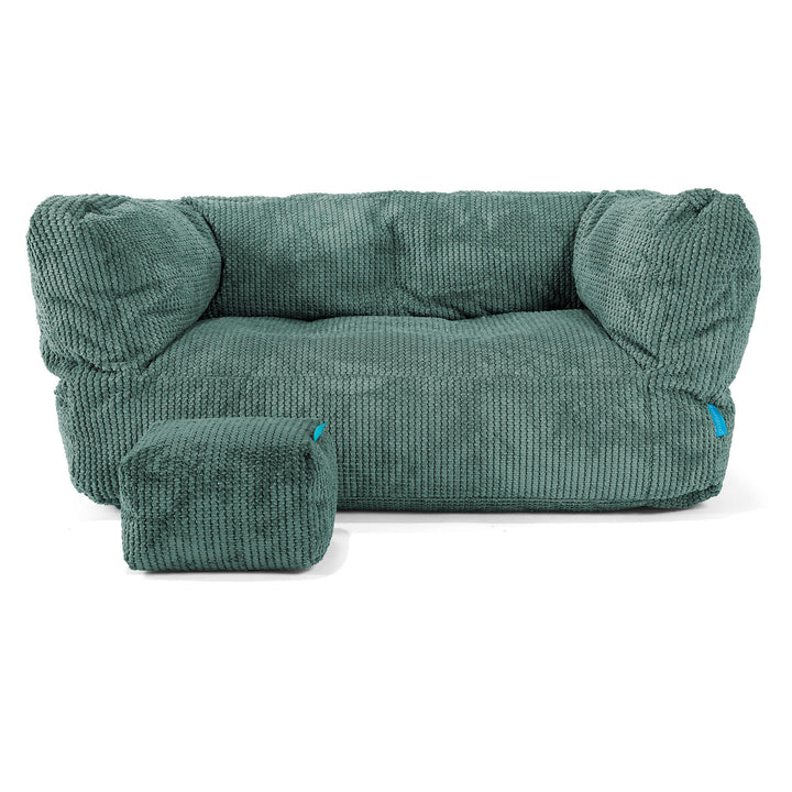 Albert Puf Grande para Niños 2-6 años - Pompón Verde Musgo 02