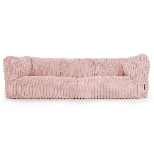 Albert Puf Sofá 3 plazas - Pana de Felpa Ultra Rosa Empolvado 01
