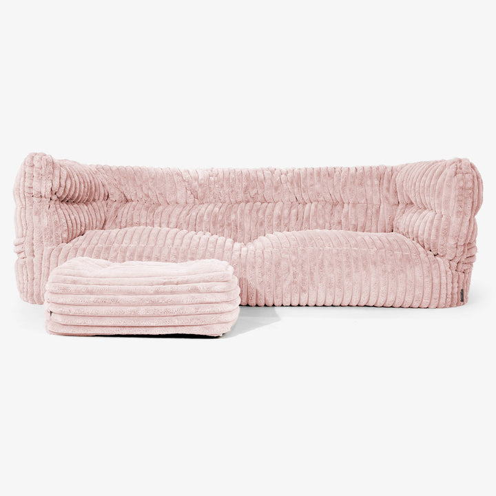 Albert Puf Sofá 3 plazas 2.0 - Pana de Felpa Ultra Rosa Empolvado 02