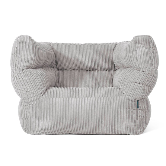 Albert Puff Sillón 2.0 - Pana Clásica Gris Plata 01