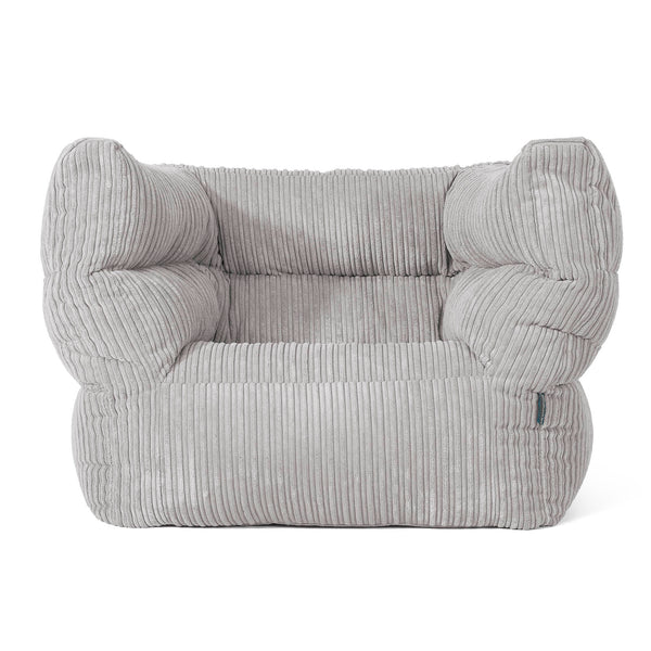 Albert Puff Sillón 2.0 - Pana Clásica Gris Plata 01