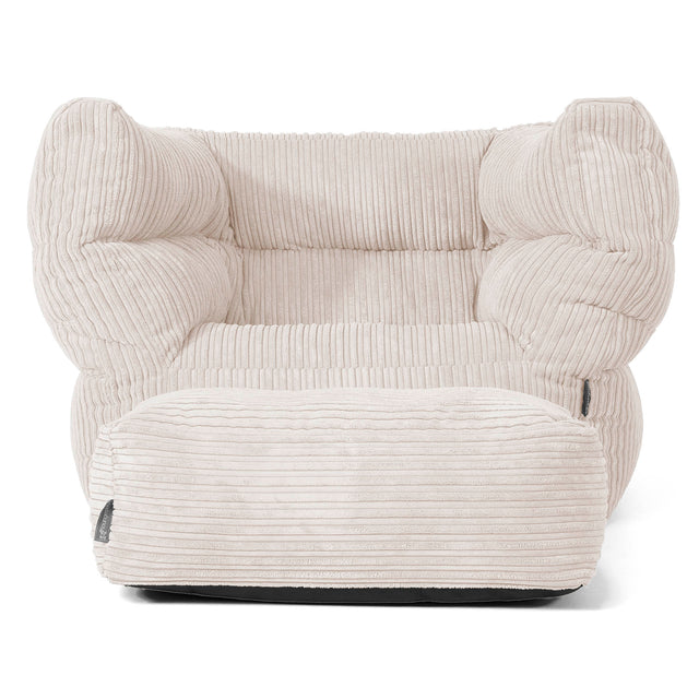 Albert Puff Sillón 2.0 - Pana Clásica Marfil 02