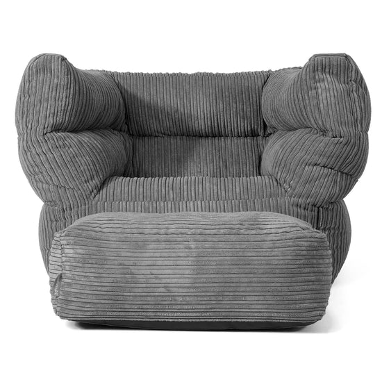 Albert Puff Sillón 2.0 - Pana Clásica Pizarra Gris 02