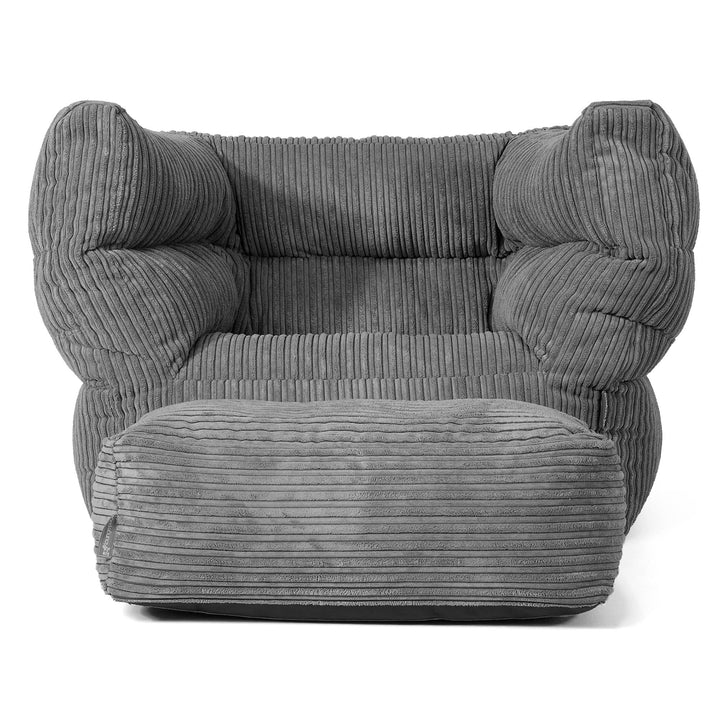 Albert Puff Sillón 2.0 - Pana Clásica Pizarra Gris 02