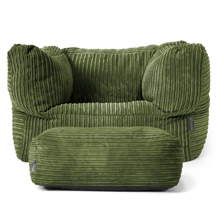Albert Puff Sillón - Pana Clásica Bosque Verde 02