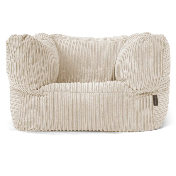 Albert Puff Sillón - Pana Clásica Crema 01