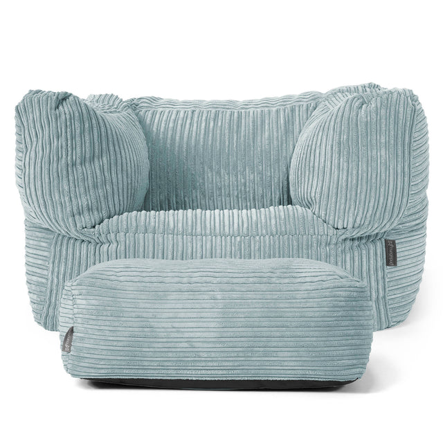 Albert Puff Sillón - Pana Clásica Menta 02