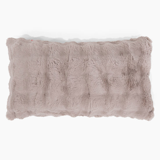 Fundas de Cojín Rectangular Gigante 40 x 70cm - Piel Sintética de Burbuja Vison 01