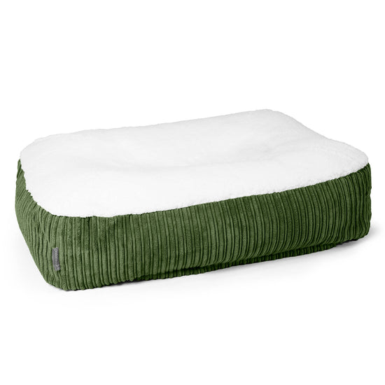 Cama Encorvada para Perros Grande - Sherpa & Pana Clásica Bosque Verde 01
