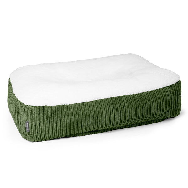 Cama Encorvada para Perros Grande - Sherpa & Pana Clásica Bosque Verde 01