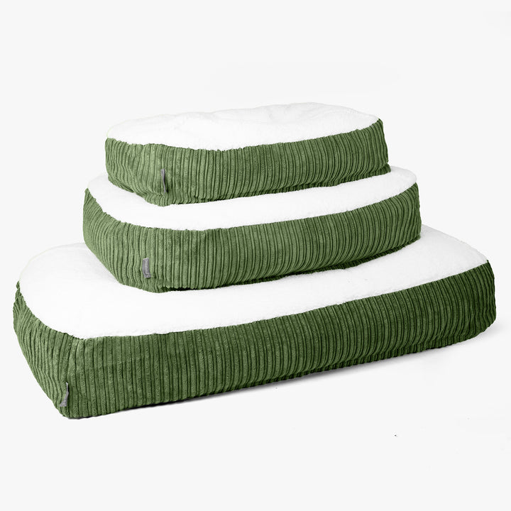 Cama Encorvada para Perros Grande - Sherpa & Pana Clásica Bosque Verde 02
