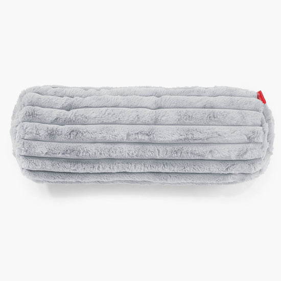 Fundas de Cojín Cilíndrico 20 x 55cm - Pana de Felpa Ultra Azul Huevo de Pato 02