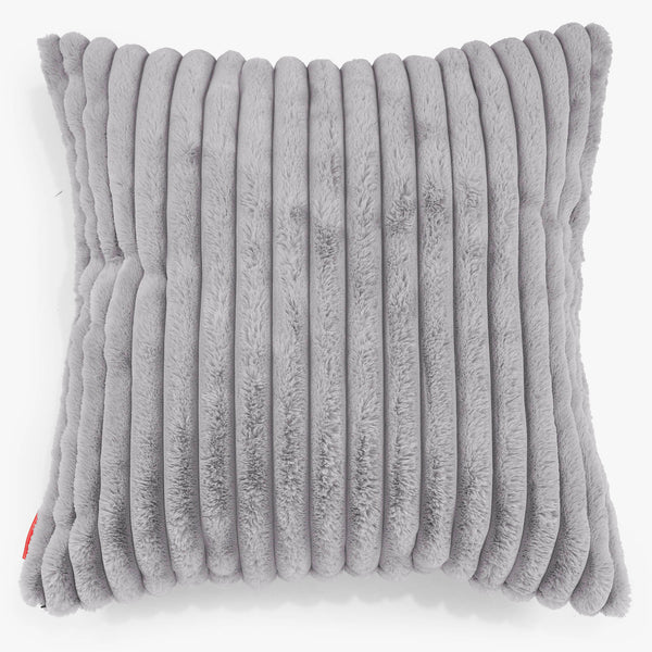 Fundas de Cojín Extra Grande 70 x 70cm - Pana de Felpa Ultra Gris 01
