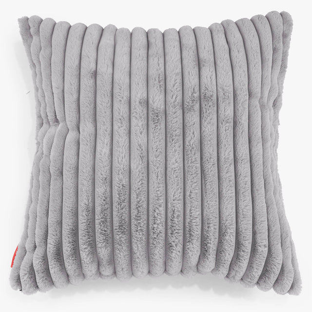 Fundas de Cojín Extra Grande 70 x 70cm - Pana de Felpa Ultra Gris 01