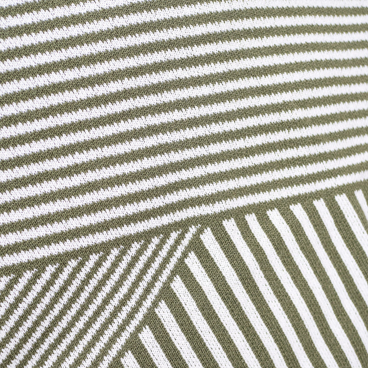 Fundas de Cojín Extra Grande 70 x 70cm - Punto Raya Verde 03