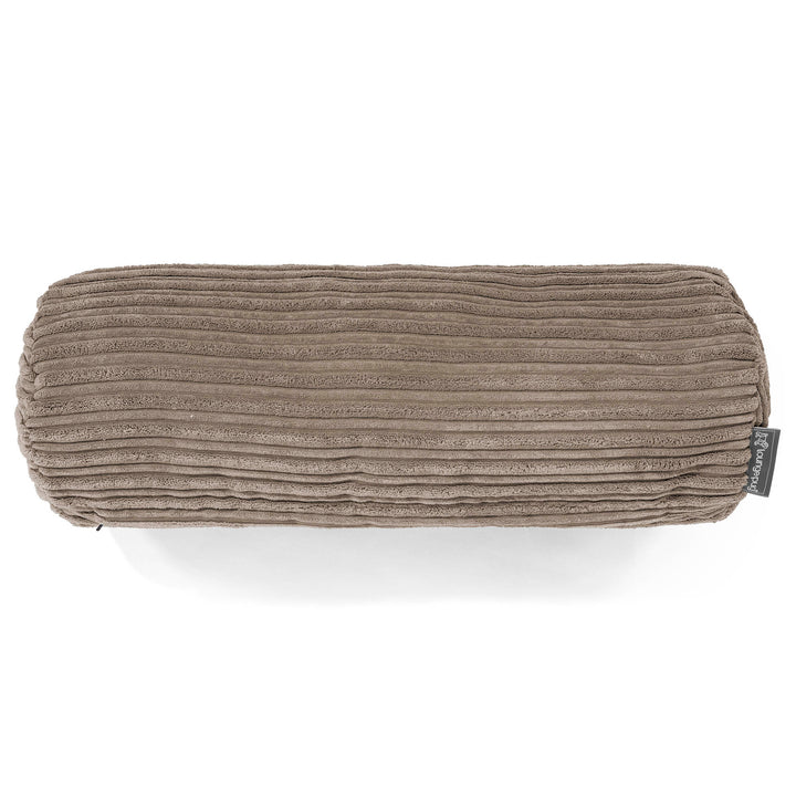 Fundas de Cojín Cilíndrico 20 x 55cm - Pana Clásica Marrón empolvado 02