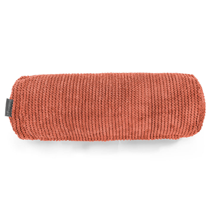 Fundas de Cojín Cilíndrico 20 x 55cm - Pompón Naranja Calabaza 02