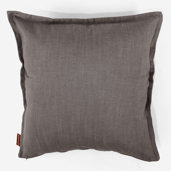 Fundas de Cojín Extra Grande 70 x 70cm - Aspecto de Lino Pizarra Gris 01