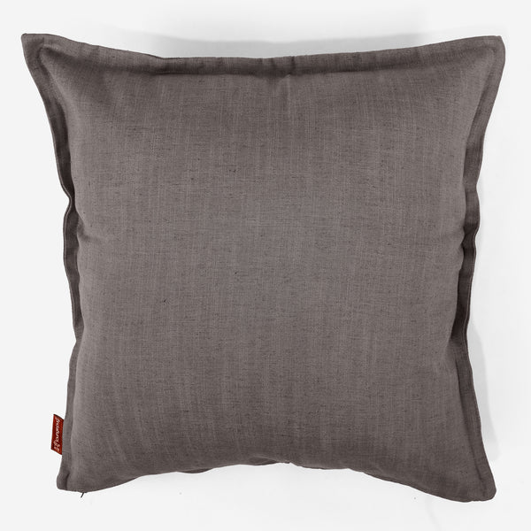 Fundas de Cojín Extra Grande 70 x 70cm - Aspecto de Lino Pizarra Gris 01