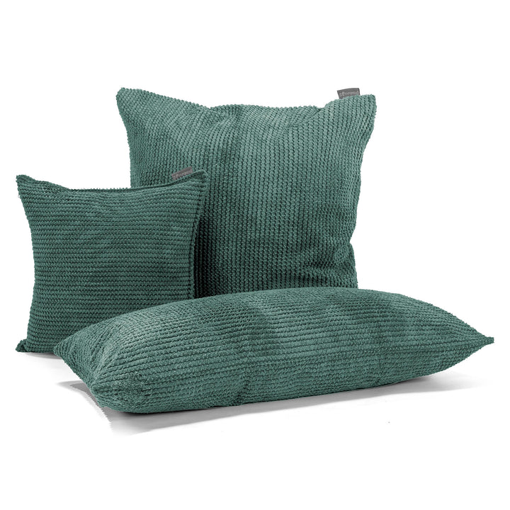 Fundas de Cojín Extra Grande 70 x 70cm - Pompón Verde Musgo 04