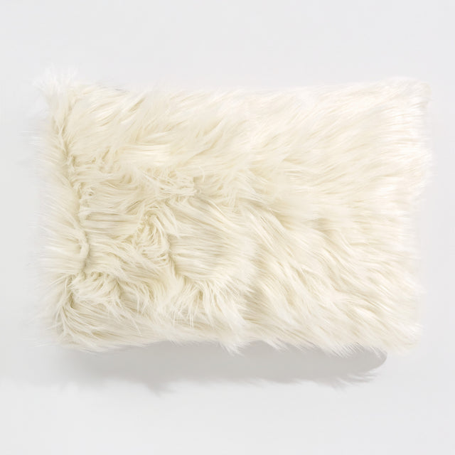 Fundas de Cojín Rectangular 35 x 50cm - Piel Sintética Mongola Crema 01