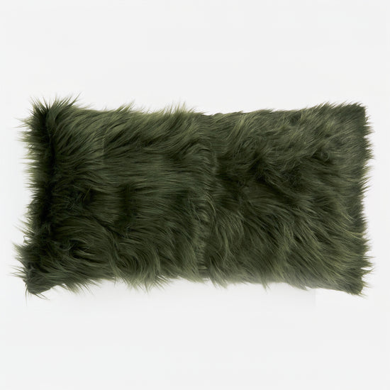 Fundas de Cojín Rectangular Gigante 40 x 70cm - Piel Sintética Mongola Verde salvia 01