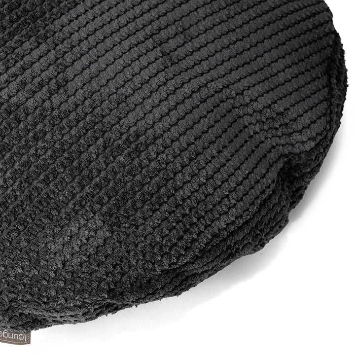 Fundas de Cojín Redondo 50cm - Pompón Negro 02