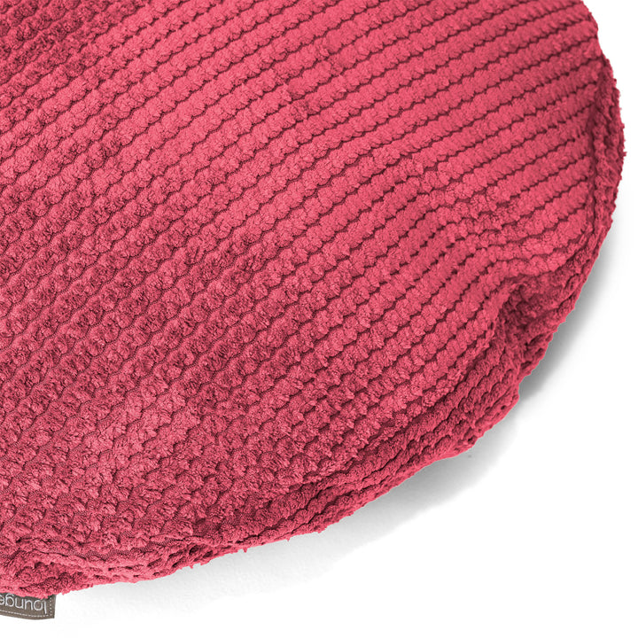 Fundas de Cojín Redondo 50cm - Pompón Rojo pastel 02