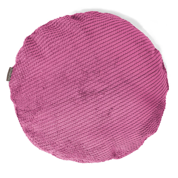 Fundas de Cojín Redondo 50cm - Pompón Rosa 01