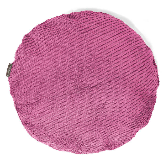 Fundas de Cojín Redondo 50cm - Pompón Rosa 01