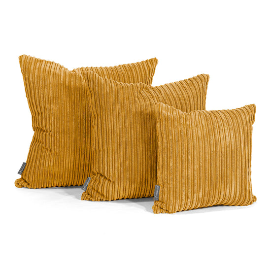 Fundas de Cojín 47 x 47cm - Pana Clásica Miel Dorada 02