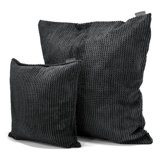 Fundas de Cojín 47 x 47cm - Pompón Negro 02