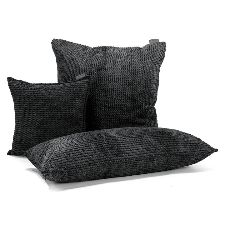 Fundas de Cojín 47 x 47cm - Pompón Negro 04