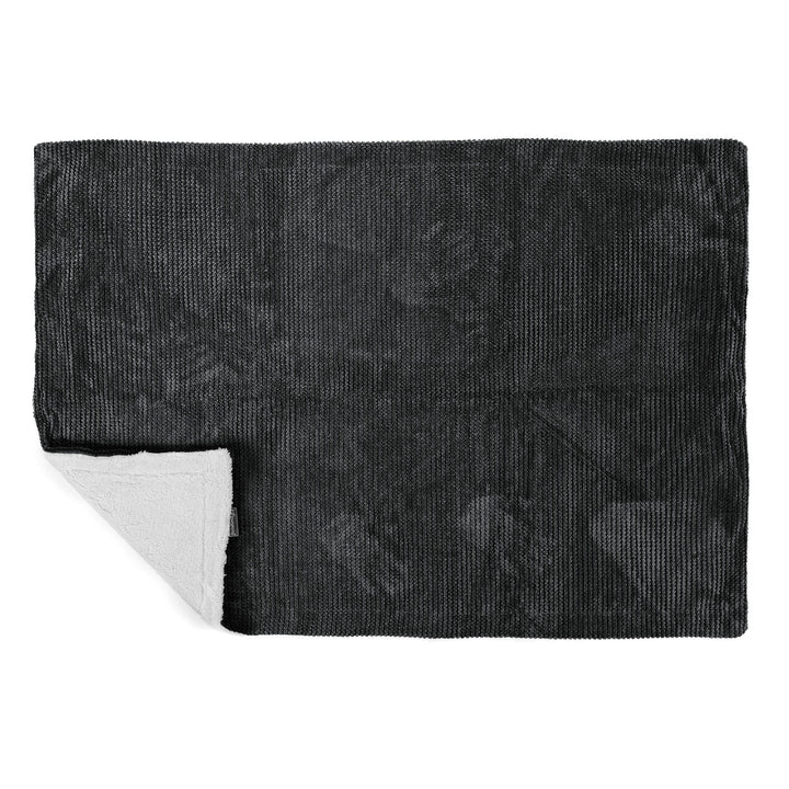 Manta de Sherpa - Pompón Negro 03
