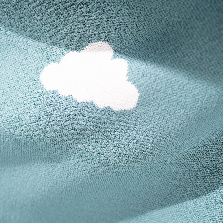 Manta de Sofá - Punto Nube Azul 02