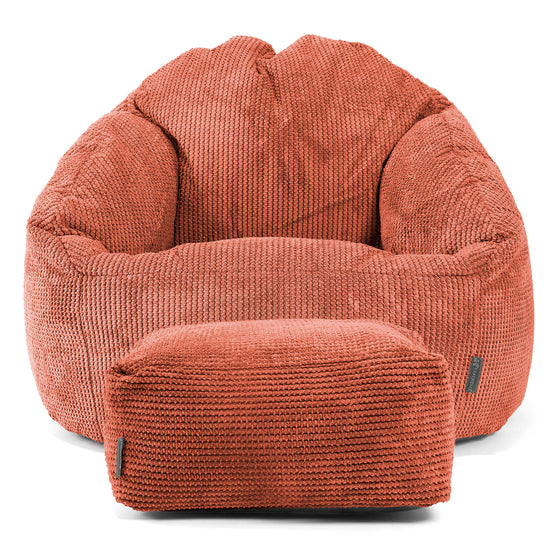 Puf Bubble - Pompón Naranja Calabaza 02