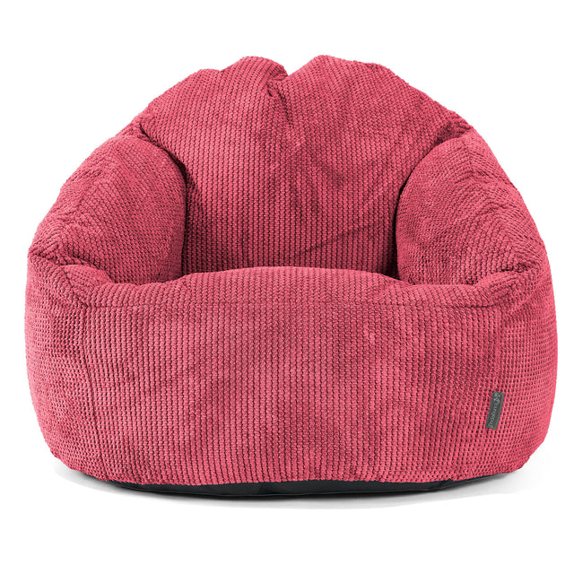 Puf Bubble - Pompón Rojo pastel 01