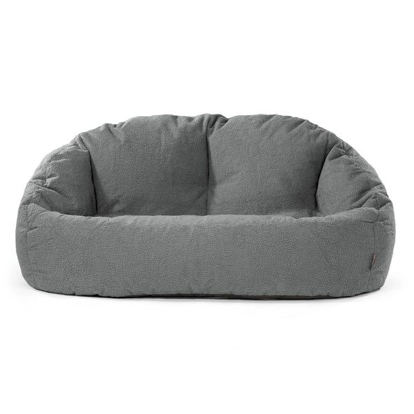 Puf Grande Bubble - Boucle Gris 01