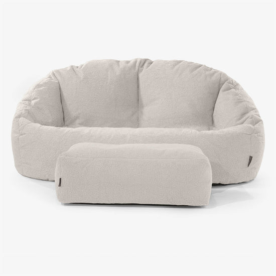 Puf Grande Bubble - Boucle Marfil 02