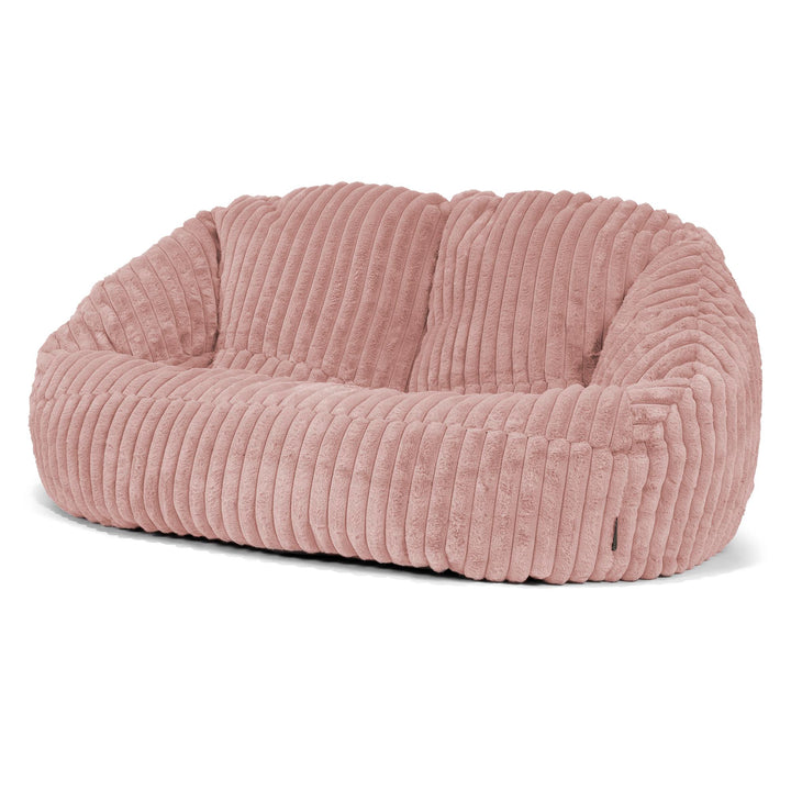 Puf Grande Bubble - Pana de Felpa Ultra Rosa Empolvado 04